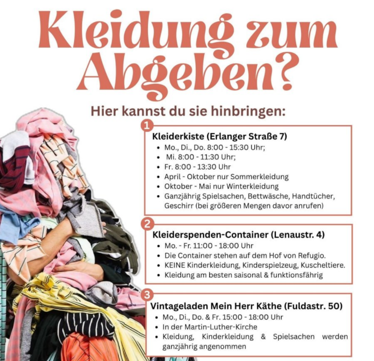 Kleiderabgabe im Donaukiez